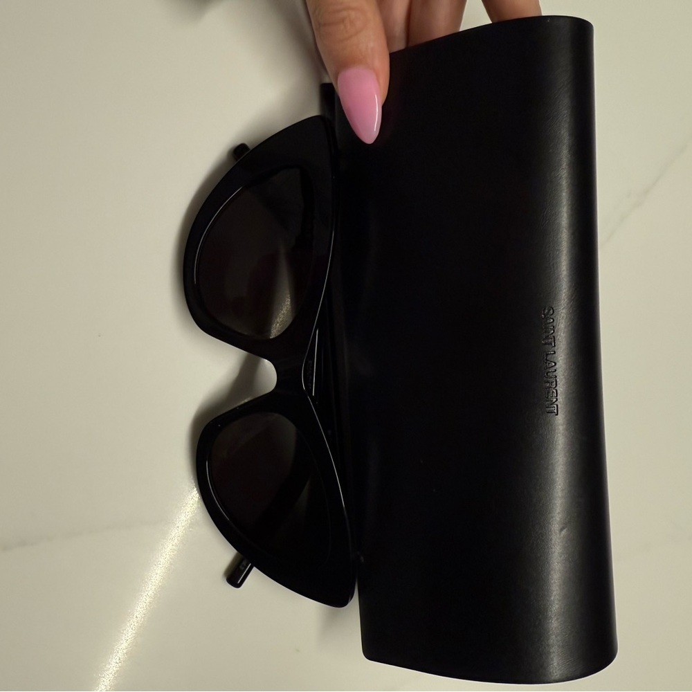 Yves Saint Laurent Black Sunglasses Cat Eye